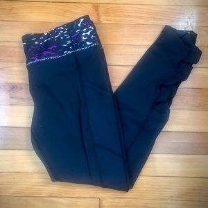 Lululemon Leggings w/ hip pockets and ruffle bottoms